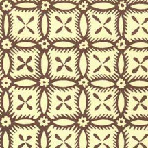 Brown Geometric Flower Wheel Print Italian Paper ~ Carta Varese Italy